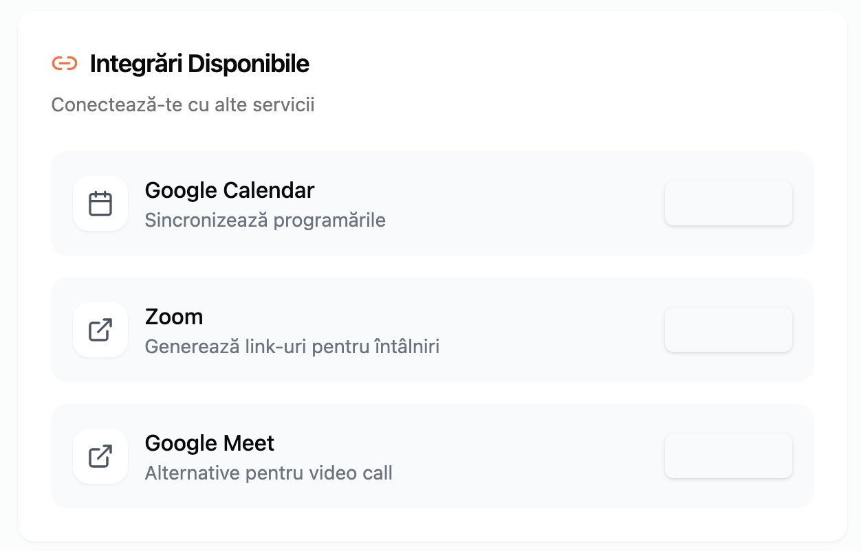 Zoom integration / Transcript view